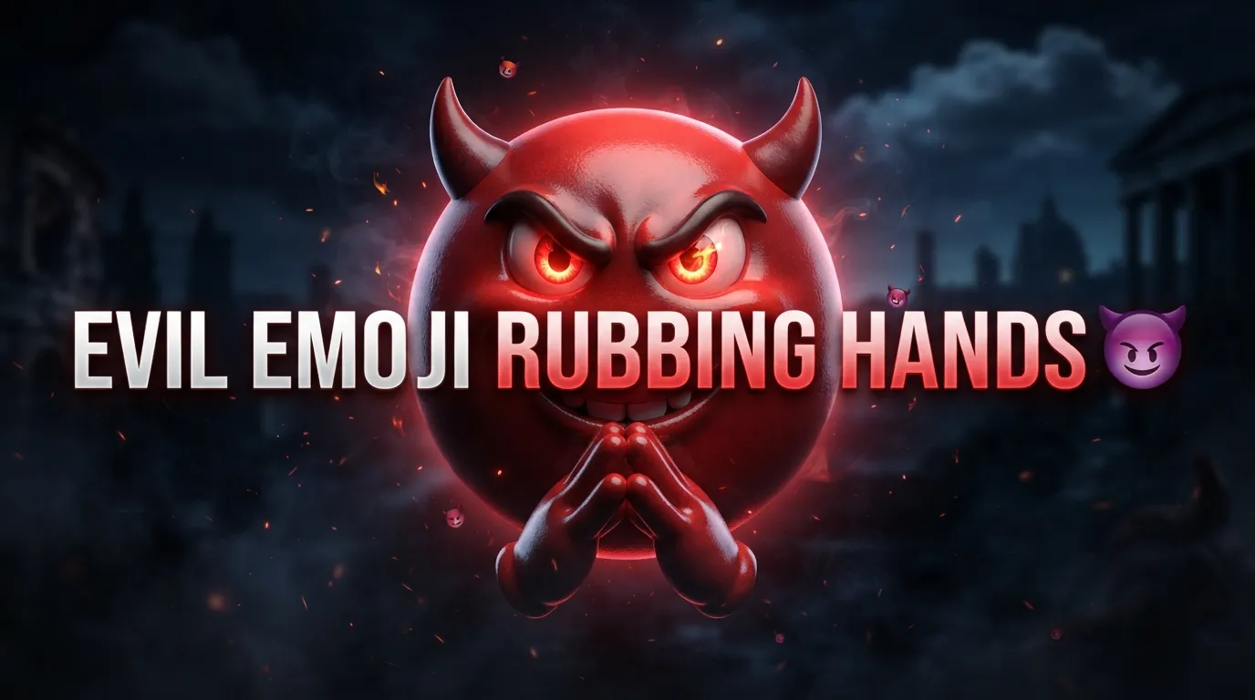 Evil Emoji Rubbing Hands