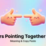 Fingers Pointing Together Emoji